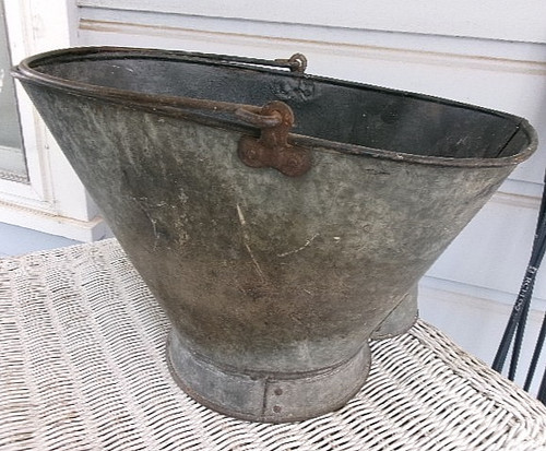 Vintage galvanized coal ash - vintage,