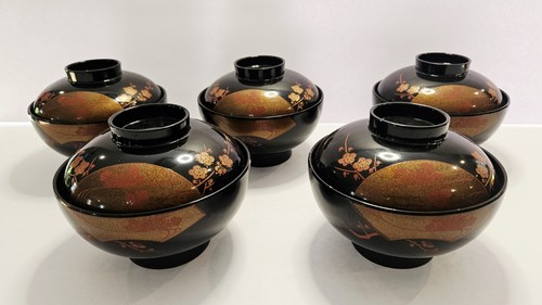 Set japanese lacquer ware - set,