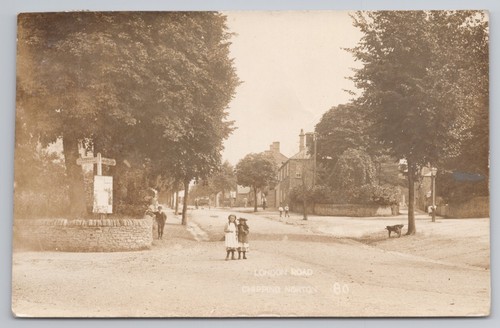 Postcard antique chipping - postcard,