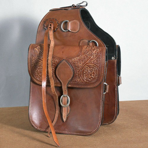 Western genuine leather saddle - leather,