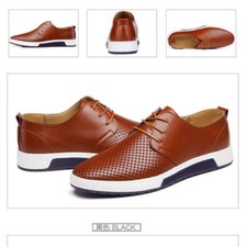 Men British Casual Leather