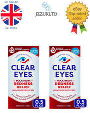 x2 Clear Eyes Maximum Redness