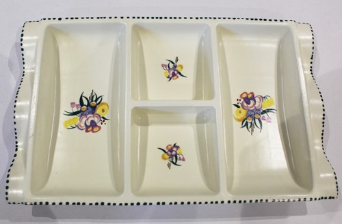 Poole pottery floral - pattern, 4
