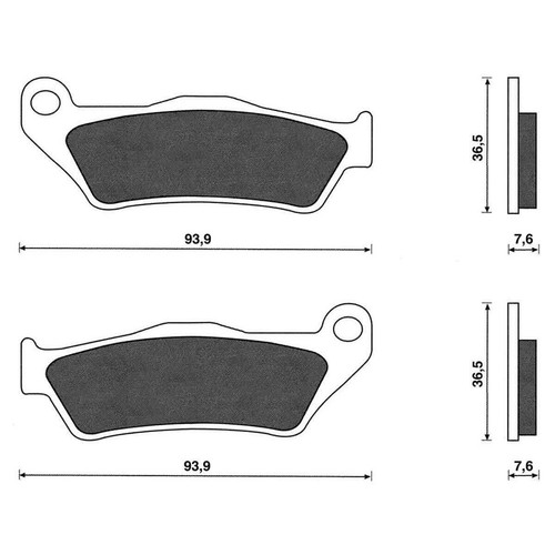 Pair brake pads - brake, yamaha
