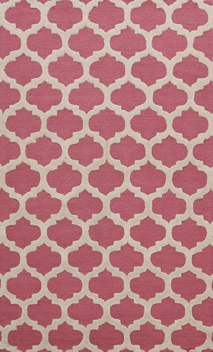 Trellis pink ivory - trellis, rug