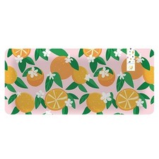 Orange Fruit Reusable Plastic Rectangle Picnic Serving Plate 37.5cm