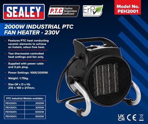 Sealey peh2001 2000w - peh2001,