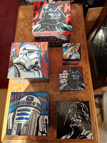Pack new empty gift boxes - of,