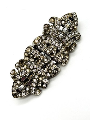 Vintage rhinestone duette - rhinestone,