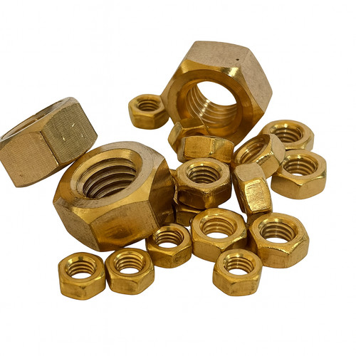 Solid brass full - solid, nut