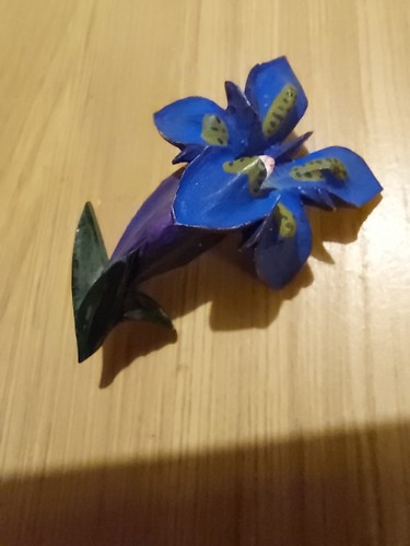 Vintage iris gentian flower - iris,