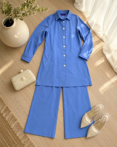 Sana safinaz blue ord set - safinaz,