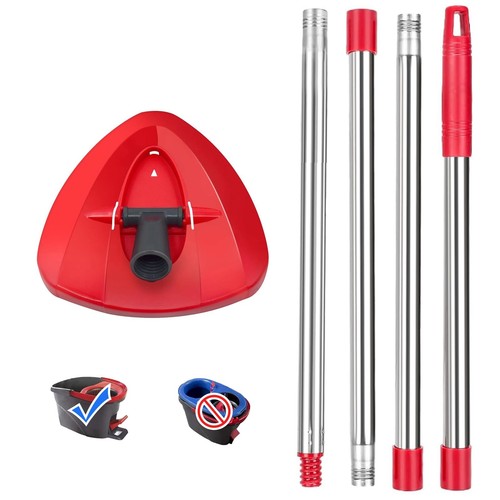 Red spin mop - mop, head