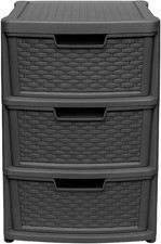 3 Drawer Plastic Storage Unit