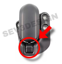 Pair Mazda MX-5 NA NB FL Reinforced Soft Top Hard Top Hood Closure Buttons