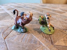 Disney Store The Lion King Deluxe Timon & Pumbaa Toy Figures/Cake Toppers