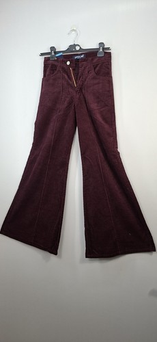 Spase burgundy corduroy - burgundy, flare
