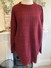 Ladies Burgundy Purple Long Jumper Size L From Papaya Collection Mataram