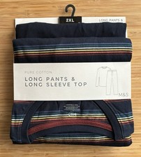 M&S Mens Pyjamas Size 2XL Pure
