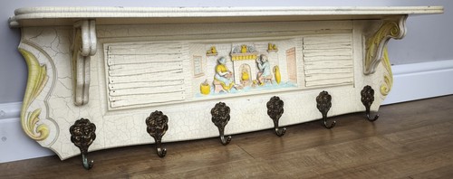 Vintage shabby chic coat rack - vintage,