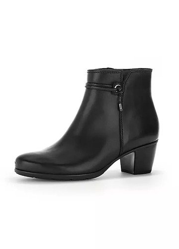 Gabor black ela heeled - black,