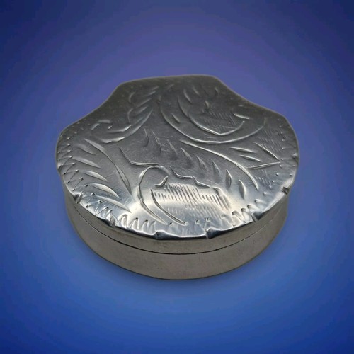 Solid silver pill - silver,