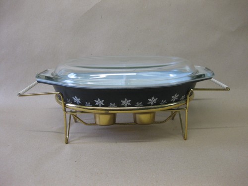 Vintage pyrex black - vintage, white