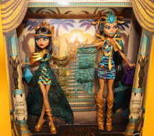 Monster High Dolls, Mummy Majesties Cleo And Nefera De Nile Collectible Figures