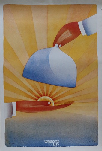 Folon 1988 poster company - poster,