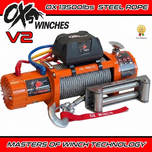 Electric winch 13500lb 12v - winch,