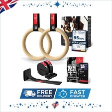 Olympic Wooden Gym Rings Set