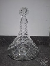 Crystal Cut Glass Wine/Whiskey Decanter With Stopper