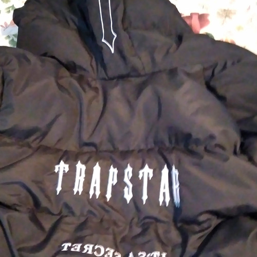 Trapstar men black puffer - black,