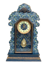Clock Mantle Art Nouveau William Morris Seaweed Pendulum UpcycledAntique Bespoke