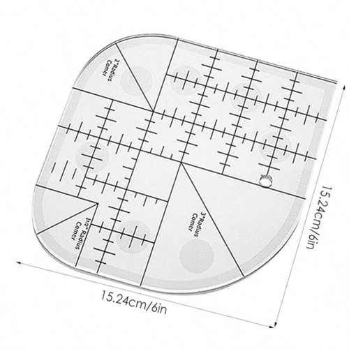 Acrylic curved corner quilt - acrylic,