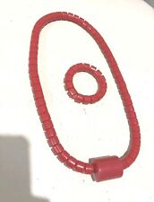 Igbo  Red Simulated Coral Unisex African Beads Jewellery Set