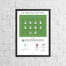 Sunderland vs Sheffield United 2025 Championship Play-Off Final Match Print