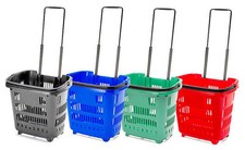 34L Rolling Shopping Trolley