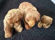  ANTIQUE BEAR FAMILY (3 ITEMS)