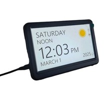 Mesqool 7" Digital Calendar Clock Dementia Alarm 20 Alarms Auto-Dimming Elderly