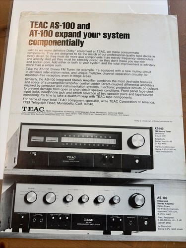 Teac 100 stereo - teac, &
