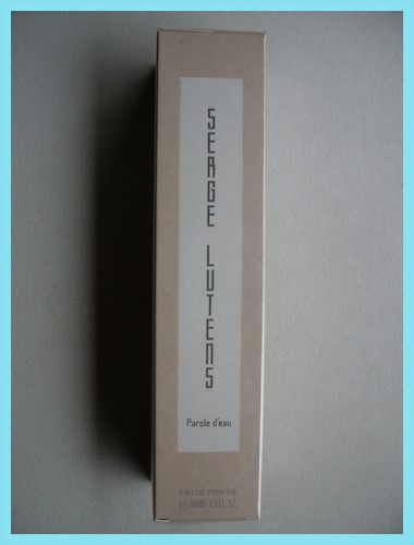Serge lutens parole eau - parole, d'eau