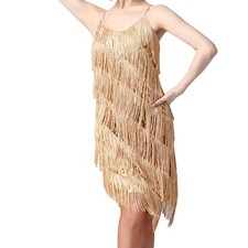 Flapper Dresses for Women 1920S Ballroom Sequin Fringe Flapper 2XL