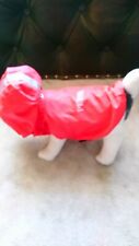 Puppia Dog Raincoat/Parka Detachable Hood Tomato Red Size M