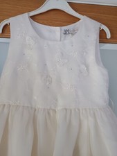 Bridesmaid Party Dress Butterfly Ivory Isabelle BHS 8-9 Years 134cm BNWT RRP £42