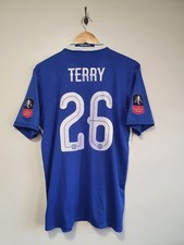 Chelsea 2016-2017 official home/ FA cup final shirt mens medium - JOHN TERRY 26