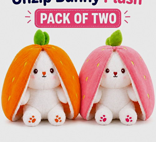 Unzip bunny plush soft - plush, toy