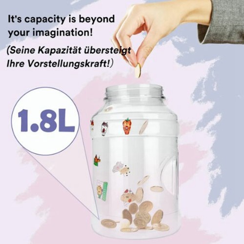 Transparent money jar digital - money,