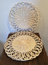 Set of Open Weave Wicker
