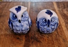 A Cute Pair Of Ceramic Owl
